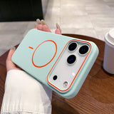 Ultrathin Orange Contrast MagSafe iPhone Case-Exoticase-Exoticase