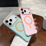 Ultrathin Orange Contrast MagSafe iPhone Case-Exoticase-Exoticase