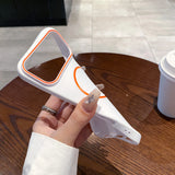 Ultrathin Orange Contrast MagSafe iPhone Case-Exoticase-Exoticase