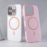 Ultrathin Orange Contrast MagSafe iPhone Case-Exoticase-Exoticase