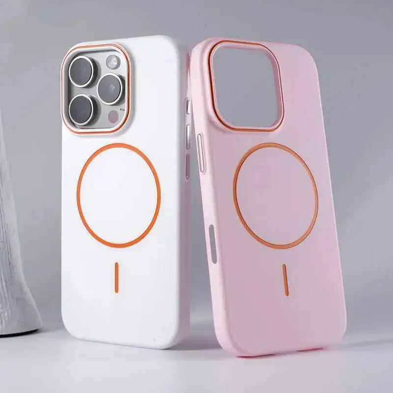 Ultrathin Orange Contrast MagSafe iPhone Case-Exoticase-Exoticase