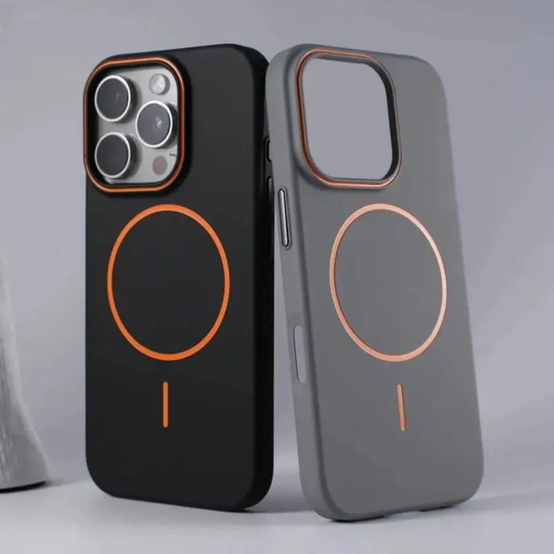 Ultrathin Orange Contrast MagSafe iPhone Case-Exoticase-Exoticase