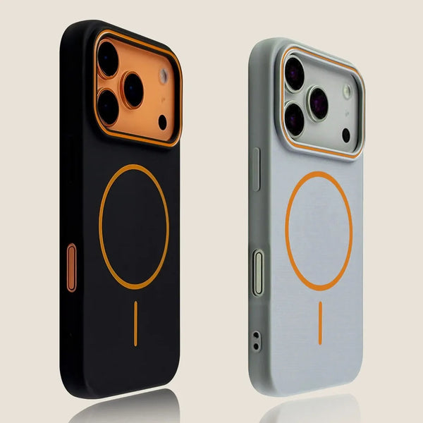 Ultrathin Orange Contrast MagSafe iPhone Case-Exoticase-Exoticase