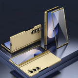 Vacuum Electroplated Samsung Z Fold Case-Exoticase-For Galaxy Z Fold 6-Gold-Exoticase