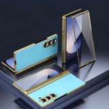 Vacuum Electroplated Samsung Z Fold Case-Exoticase-For Galaxy Z Fold 6-Ice Blue-Exoticase