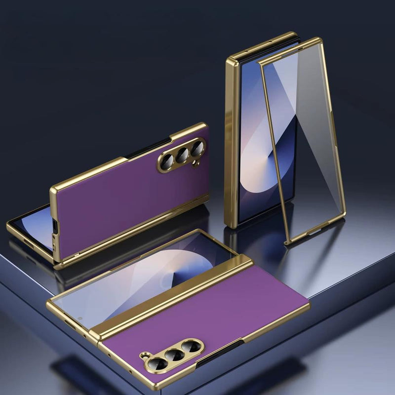 Vacuum Electroplated Samsung Z Fold Case-Exoticase-For Galaxy Z Fold 6-Purple-Exoticase