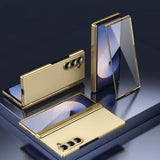 Vacuum Electroplated Samsung Z Fold Case-Exoticase-For Galaxy Z Fold 6-Gold-Exoticase