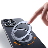 Vacuum Plated Sides Leather MagSafe Ring iPhone Case-Exoticase-Exoticase