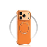 VelvetGloss Borderless Ring Bracket iPhone Case-Exoticase-Orange-iPhone 17 Pro Max-Exoticase