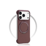 VelvetGloss Borderless Ring Bracket iPhone Case-Exoticase-Wine Red-iPhone 17 Pro Max-Exoticase