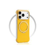 VelvetGloss Borderless Ring Bracket iPhone Case-Exoticase-Yellow-iPhone 17 Pro Max-Exoticase