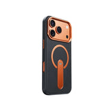 Vertical KickStand Leather iPhone Case-Exoticase-Black 2-For iPhone 15 Pro-Exoticase