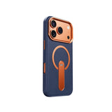 Vertical KickStand Leather iPhone Case-Exoticase-Blue 2-For iPhone 15 Pro-Exoticase