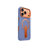 Vertical KickStand Leather iPhone Case-Exoticase-Purple-For iPhone 15 Pro-Exoticase