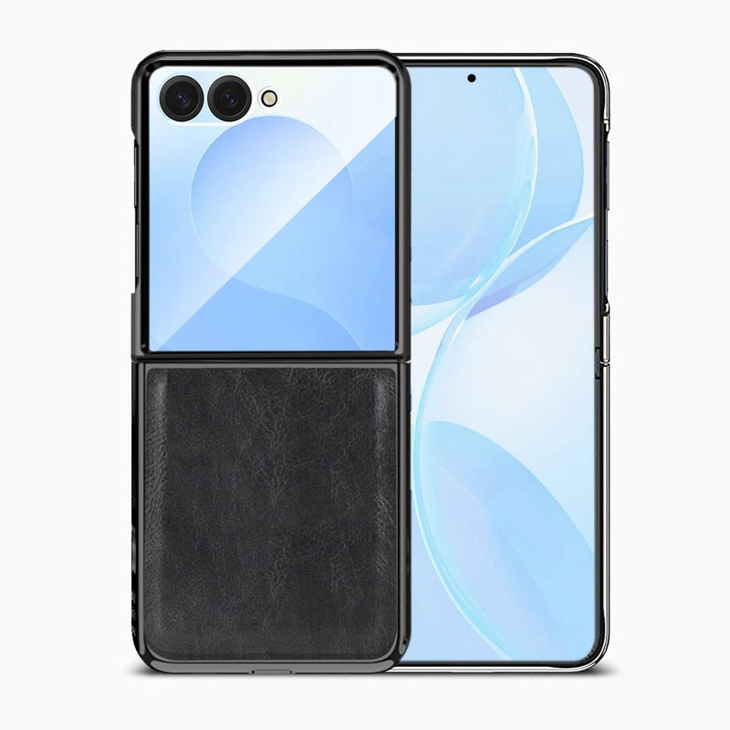Vintage Faux Leather Plated Samsung Flip Case-Exoticase-Exoticase