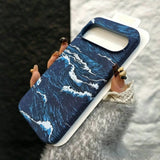 Vintage Great Ocean Wave Art Slim Google Pixel Case-Exoticase-Exoticase