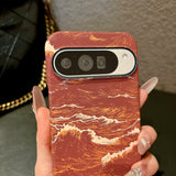 Vintage Great Ocean Wave Art Slim Google Pixel Case-Exoticase-Exoticase