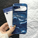 Vintage Great Ocean Wave Art Slim Google Pixel Case-Exoticase-Exoticase