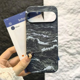 Vintage Great Ocean Wave Art Slim Google Pixel Case-Exoticase-Exoticase