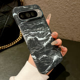 Vintage Great Ocean Wave Art Slim Google Pixel Case-Exoticase-Google Pixel 11 Pro XL-Black-Exoticase