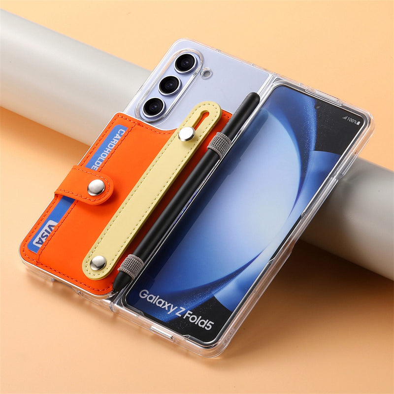 Wallet Wristband Pen Holder Samsung Z Fold 5 Case-Exoticase-Exoticase