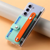 Wallet Wristband Pen Holder Samsung Z Fold 5 Case-Exoticase-Mint Green-For Samsung Z Fold 5-Exoticase