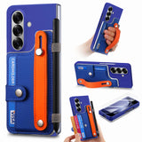 Wallet Wristband Pen Holder Samsung Z Fold Case-Exoticase-Dark Blue-For Samsung Z Fold 8 Ultra-Exoticase