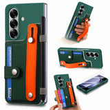 Wallet Wristband Pen Holder Samsung Z Fold Case-Exoticase-Dark Green-For Samsung Z Fold 8 Ultra-Exoticase