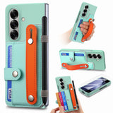 Wallet Wristband Pen Holder Samsung Z Fold Case-Exoticase-Mint Green-For Samsung Z Fold 8 Ultra-Exoticase