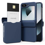 WalletPocket Samsung Galaxy Flip Case-Exoticase-Blue-For Z Flip 7-Exoticase