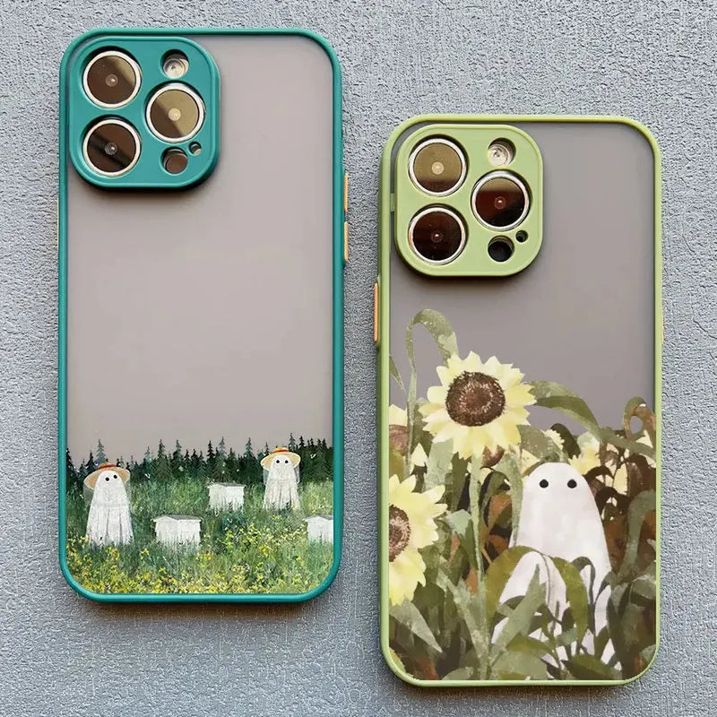 Wanderer The Cute Ghost iPhone Case-Exoticase-Exoticase