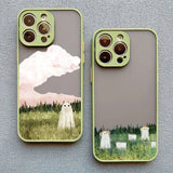 Wanderer The Cute Ghost iPhone Case-Exoticase-Exoticase