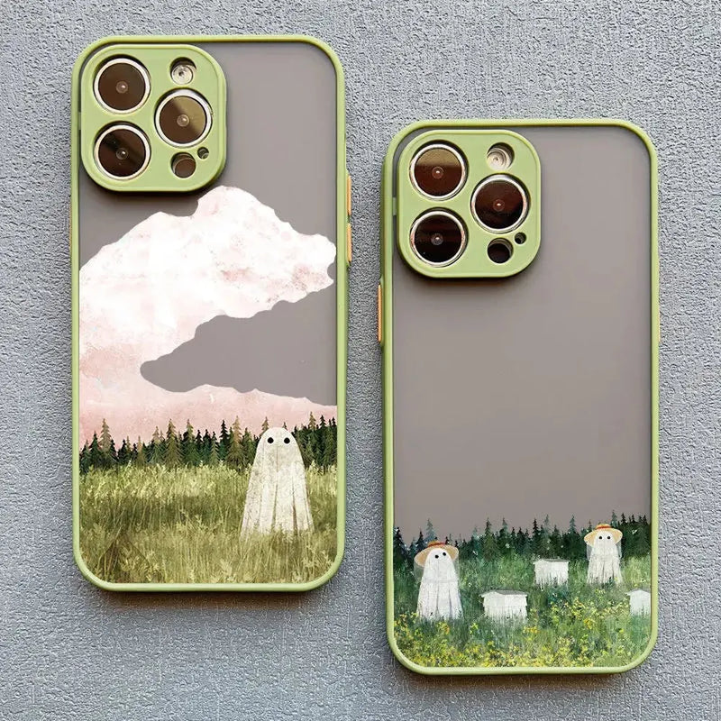 Wanderer The Cute Ghost iPhone Case-Exoticase-Exoticase