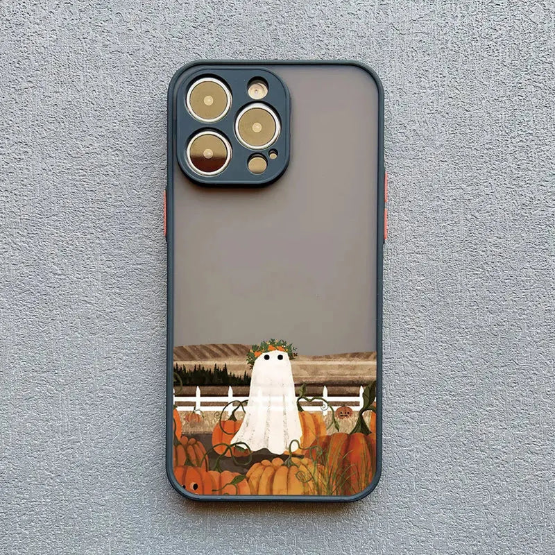 Wanderer The Cute Ghost iPhone Case-Exoticase-For iPhone 16 Pro Max-Black 3-Exoticase