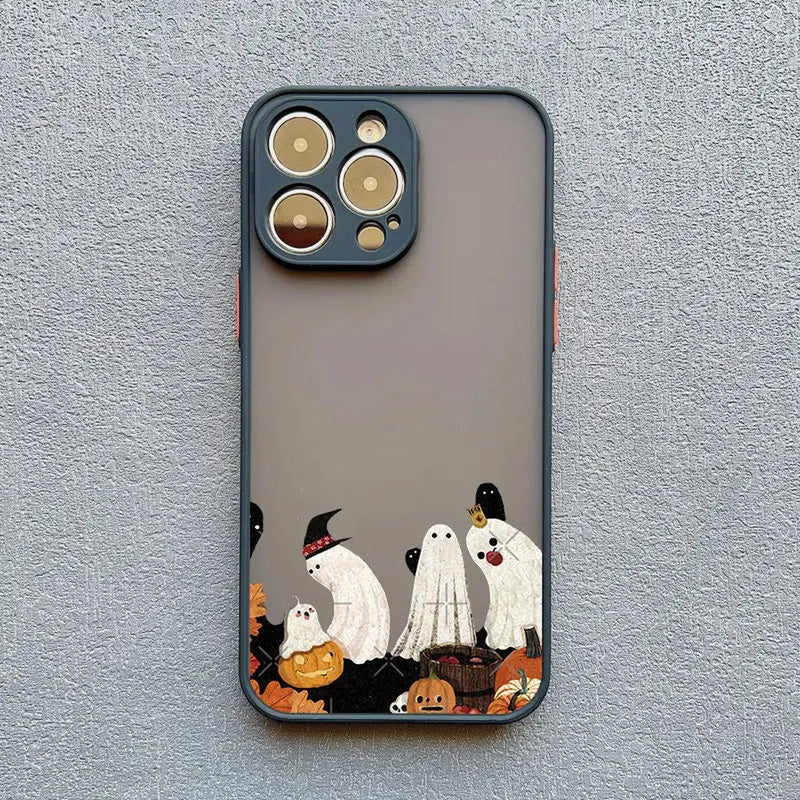 Wanderer The Cute Ghost iPhone Case-Exoticase-For iPhone 16 Pro Max-Black 4-Exoticase
