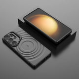 Water Ripple Camera Bracket MagSafe Samsung Case-Exoticase-Black-Galaxy S26 Ultra-Exoticase