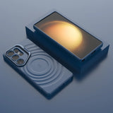 Water Ripple Camera Bracket MagSafe Samsung Case-Exoticase-Blue-Galaxy S26 Ultra-Exoticase
