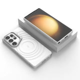 Water Ripple Camera Bracket MagSafe Samsung Case-Exoticase-White-Galaxy S26 Ultra-Exoticase