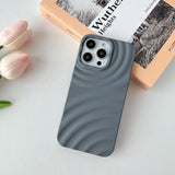 Water Ripples iPhone Case-Exoticase-For iPhone 14 Pro Max-Dark Grey-