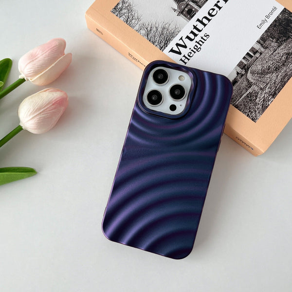 Water Ripples iPhone Case-Exoticase-For iPhone 14-Purple-