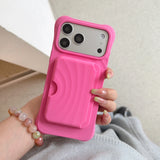 Wave Pattern Shockproof iPhone Case with Detachable Wallet-Exoticase-Exoticase