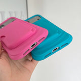 Wave Pattern Shockproof iPhone Case with Detachable Wallet-Exoticase-Exoticase
