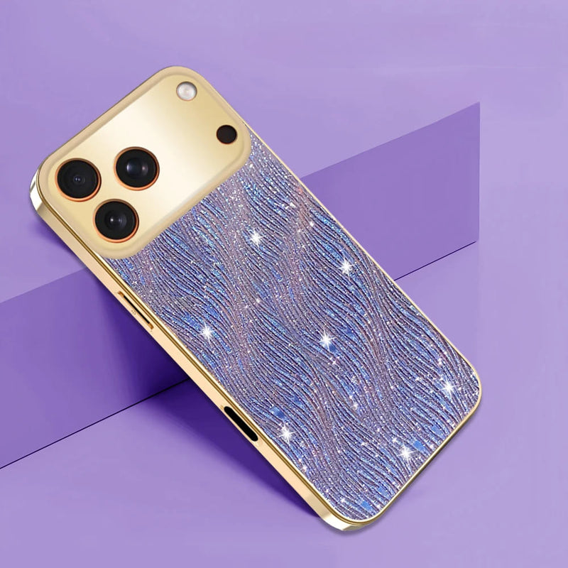 Wavy Glitter Water Ripple iPhone Case-Exoticase-Exoticase