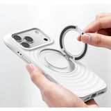 Wavy Ripple Texture Magnetic iPhone Case with Ring-Exoticase-Exoticase