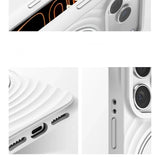Wavy Ripple Texture Magnetic iPhone Case with Ring-Exoticase-Exoticase