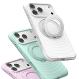 Wavy Ripple Texture Magnetic iPhone Case with Ring-Exoticase-Exoticase