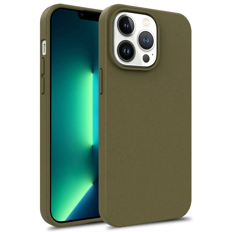Wheat Straw Matte iPhone Case-Exoticase-For iPhone 15 Pro Max-Dark Green-