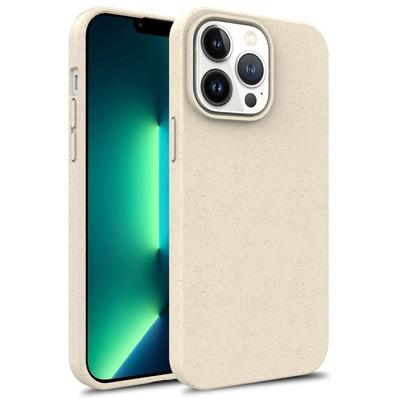 Wheat Straw Matte iPhone Case-Exoticase-For iPhone 15 Pro Max-White-