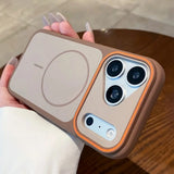 White Accented MagSafe iPhone Case-Exoticase-Brown-iPhone 17 Pro Max-Exoticase