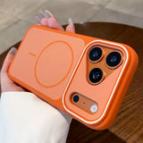 White Accented MagSafe iPhone Case-Exoticase-Orange-iPhone 17 Pro Max-Exoticase